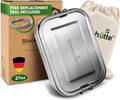 Stainless Steel Lunch Box 27oz Bento - 3 Compartments, Leak-Proof
