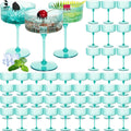 48 Pcs Ribbed Martini Glasses for Stylish Party Supplies