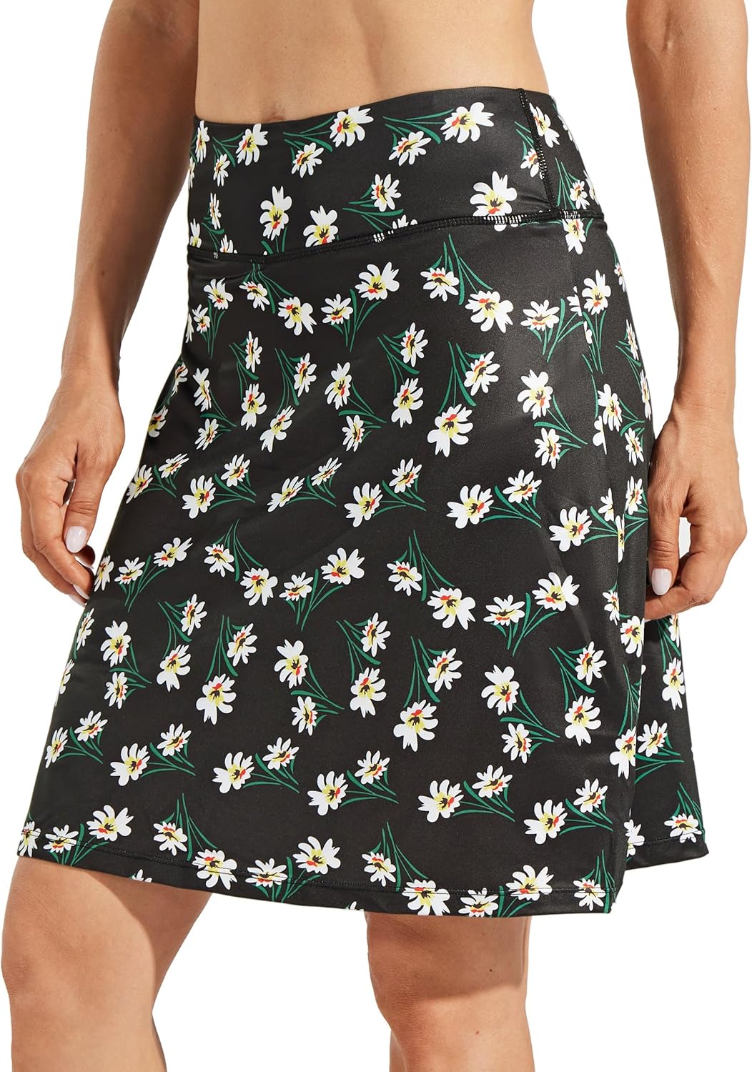 Willit Women's Knee Length Skorts with Pockets for Active Wear