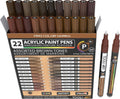 Acrylic Paint Pens 22 Brown Tones Assorted Pro Color Series