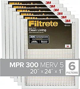 Filtrete 20x24x1 Air Filter MPR 300 for Clean Living