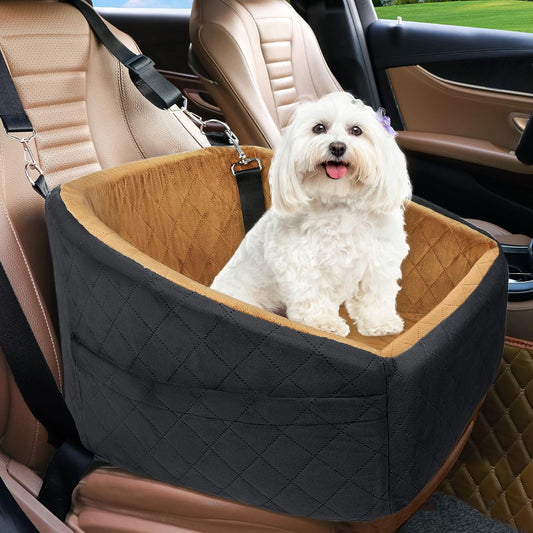 NEEZUKAR Dog Car Seat: Washable, Secure, Stylish!