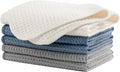 Set of 6 Microfiber Waffle Weave Cloths, 12x12 inches