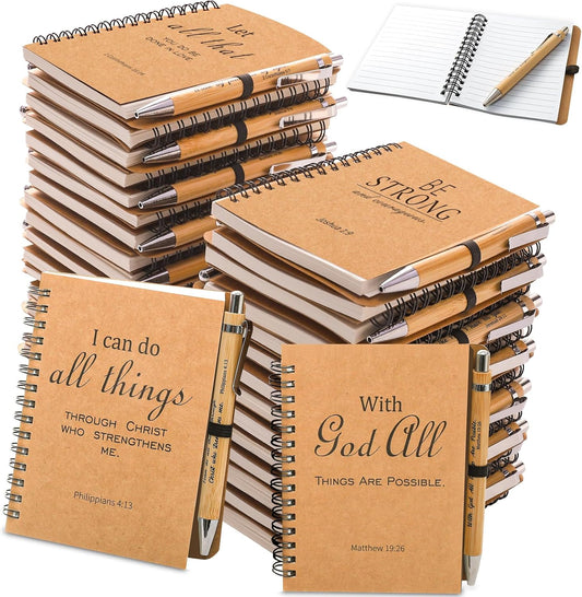 Christian Gifts Bundle: Sel Natural Bible & Pen Set