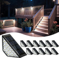 Solar Step Lights for Outside, Solar Stair Lights Outdoor - Bright
