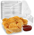 22 oz 6 x 8 in Plastic Nacho Trays 200 Pack - Disposable Serving Trays