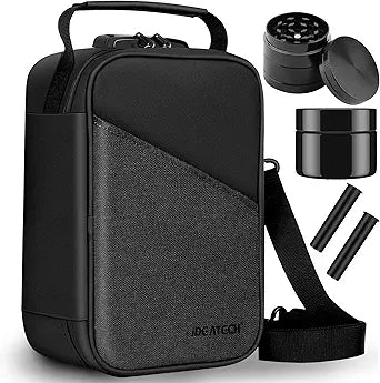 Smell Proof Bag with Combination Lock for Secure Storage