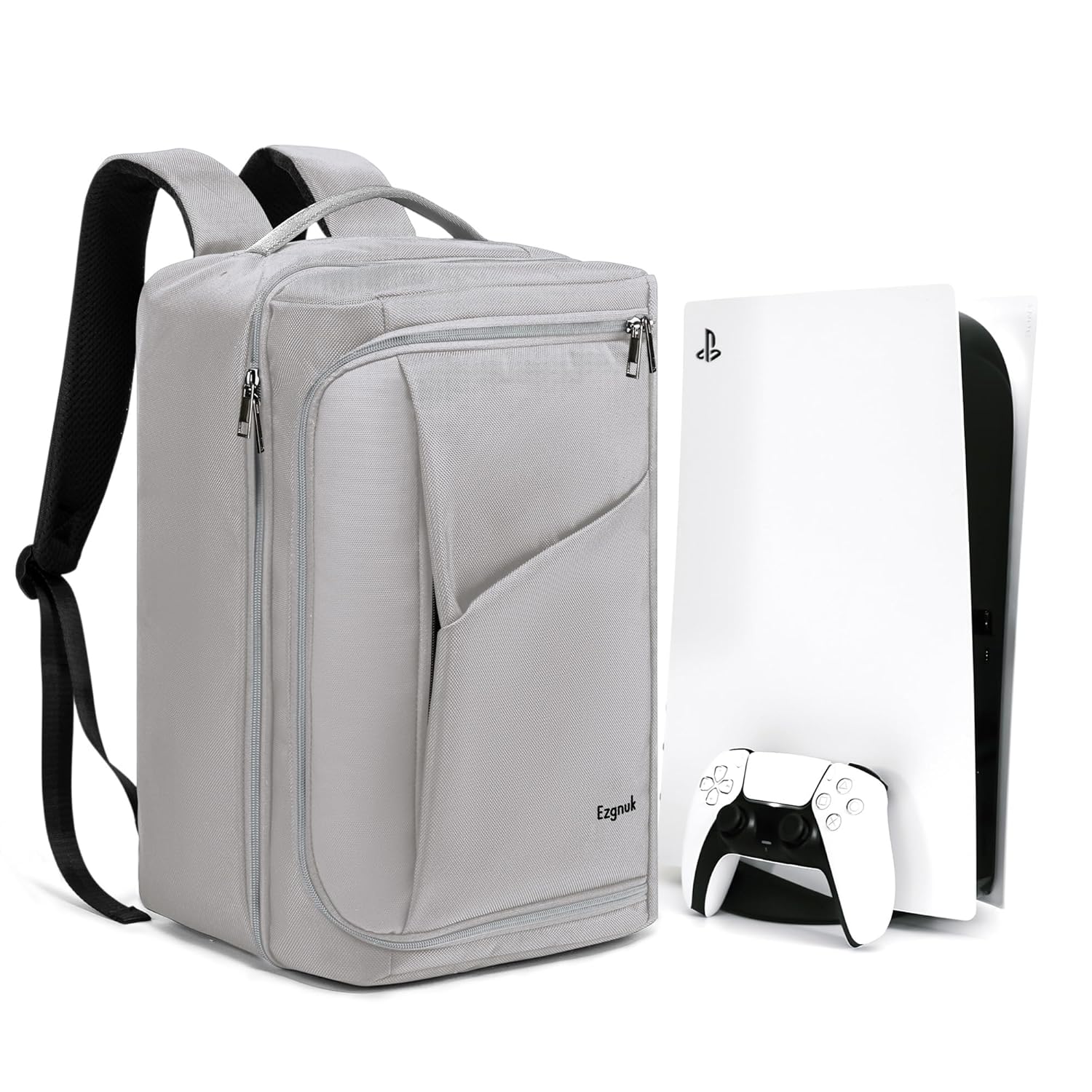 Ezgnuk Game Backpack for PS5 Console - Large Capacity Travel Case