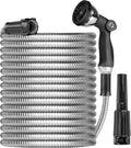 Metal Garden Hose 100ft Heavy Duty Stainless Steel - No Kink Durable