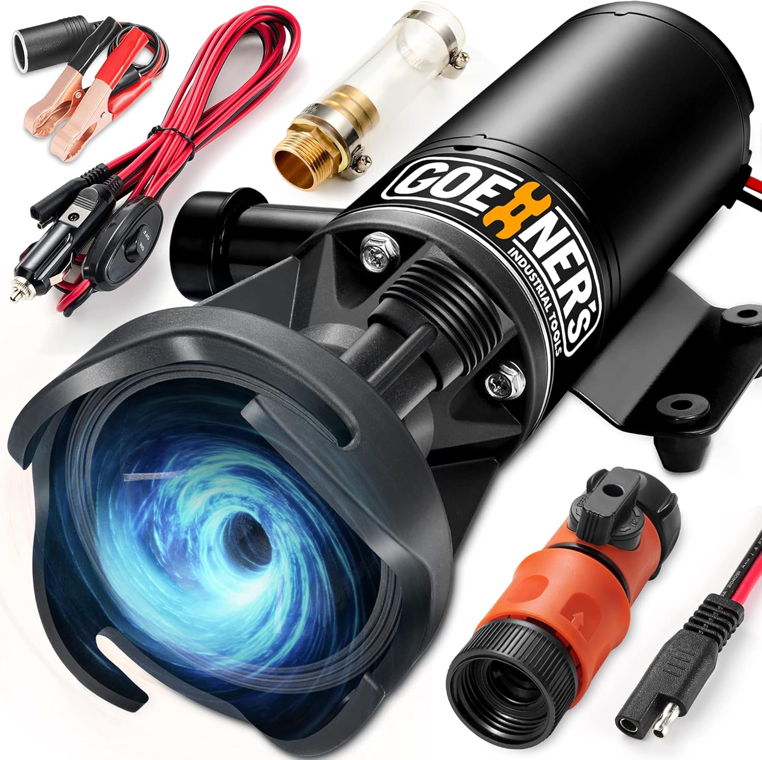12V RV Portable Macerator Waste Pump for Easy Sewage Disposal