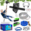 Zip Line Kit for Kids and Adults - 500 lb Capacity Backyard Zipline