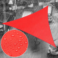 12ft x 17ft x 20.8ft Red Triangle Waterproof Sun Shade Sail - UPF50