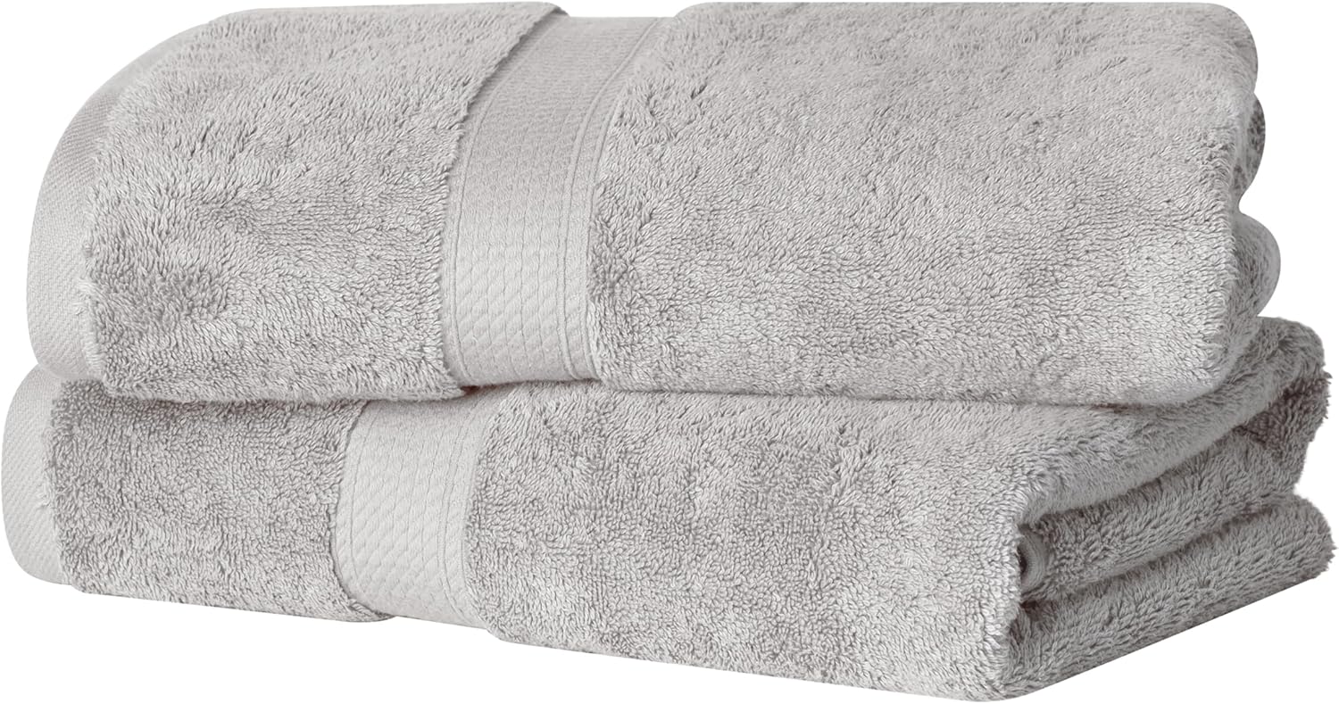 Superior Egyptian Cotton Pile Bath Towel Set of 2 for Luxury