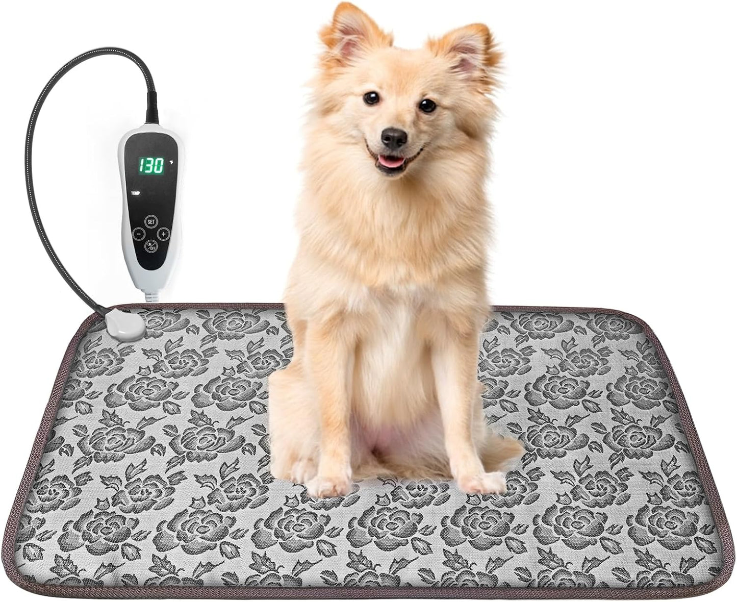 Dog Heating Pad for Dogs with Smart Thermostat Switch 28x18in