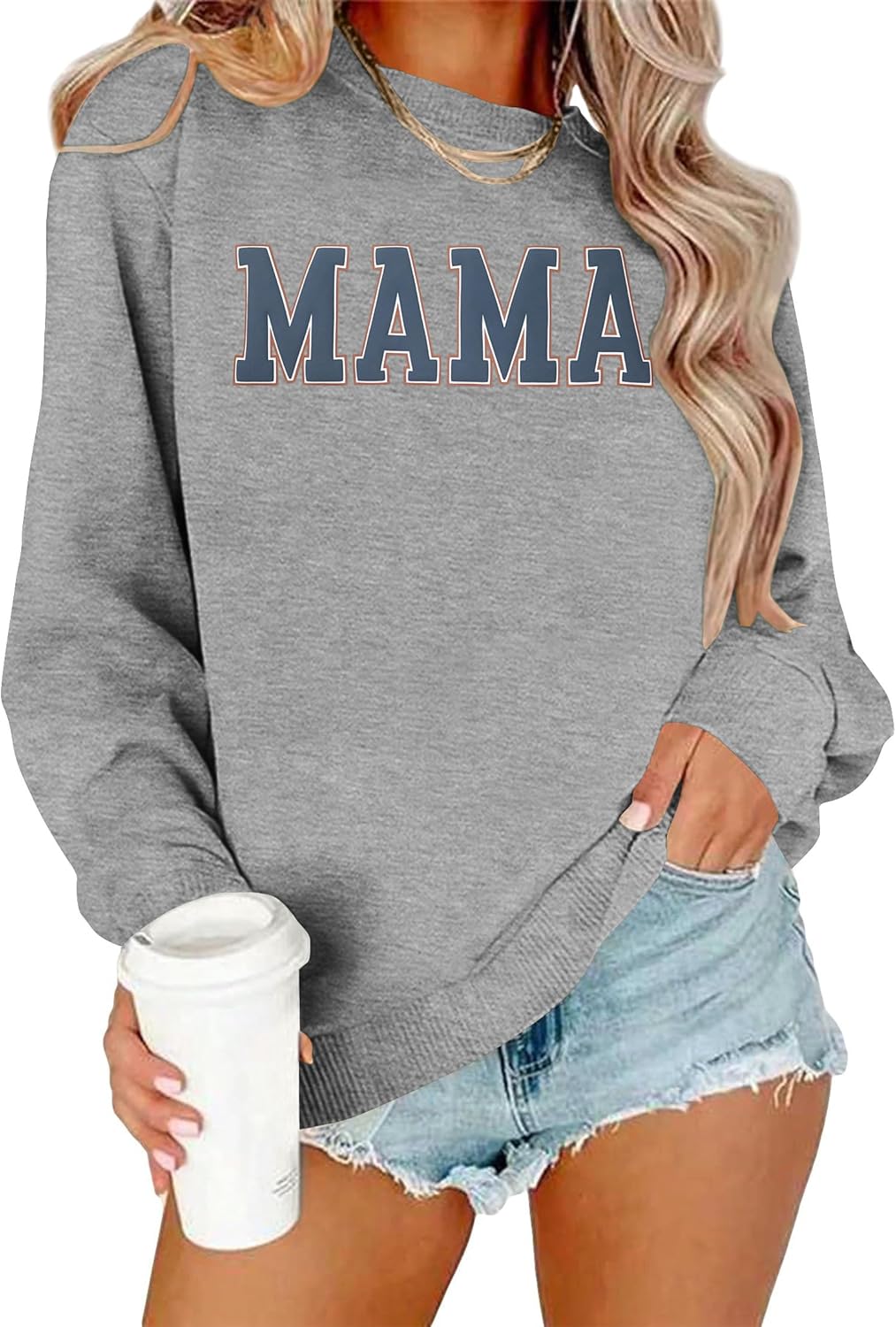 Mama Graphic Sweatshirt - Cozy Mom Gift by PICKID