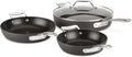 Essentials Hard Anodized Nonstick 4-Piece Cookware Set - Black