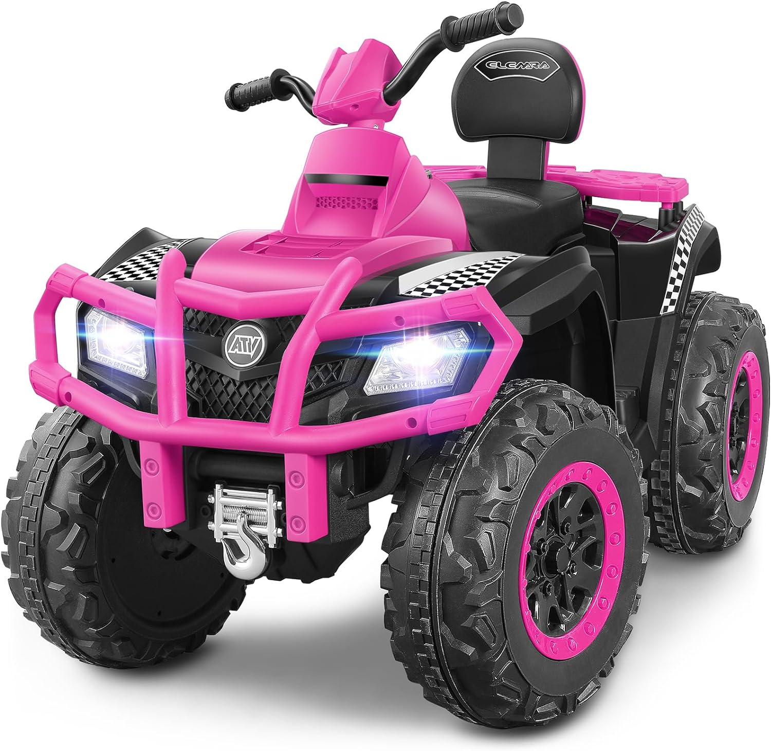 ELEMARA 24V 2 Seater Ride on ATV for Big Kids Adventure Fun
