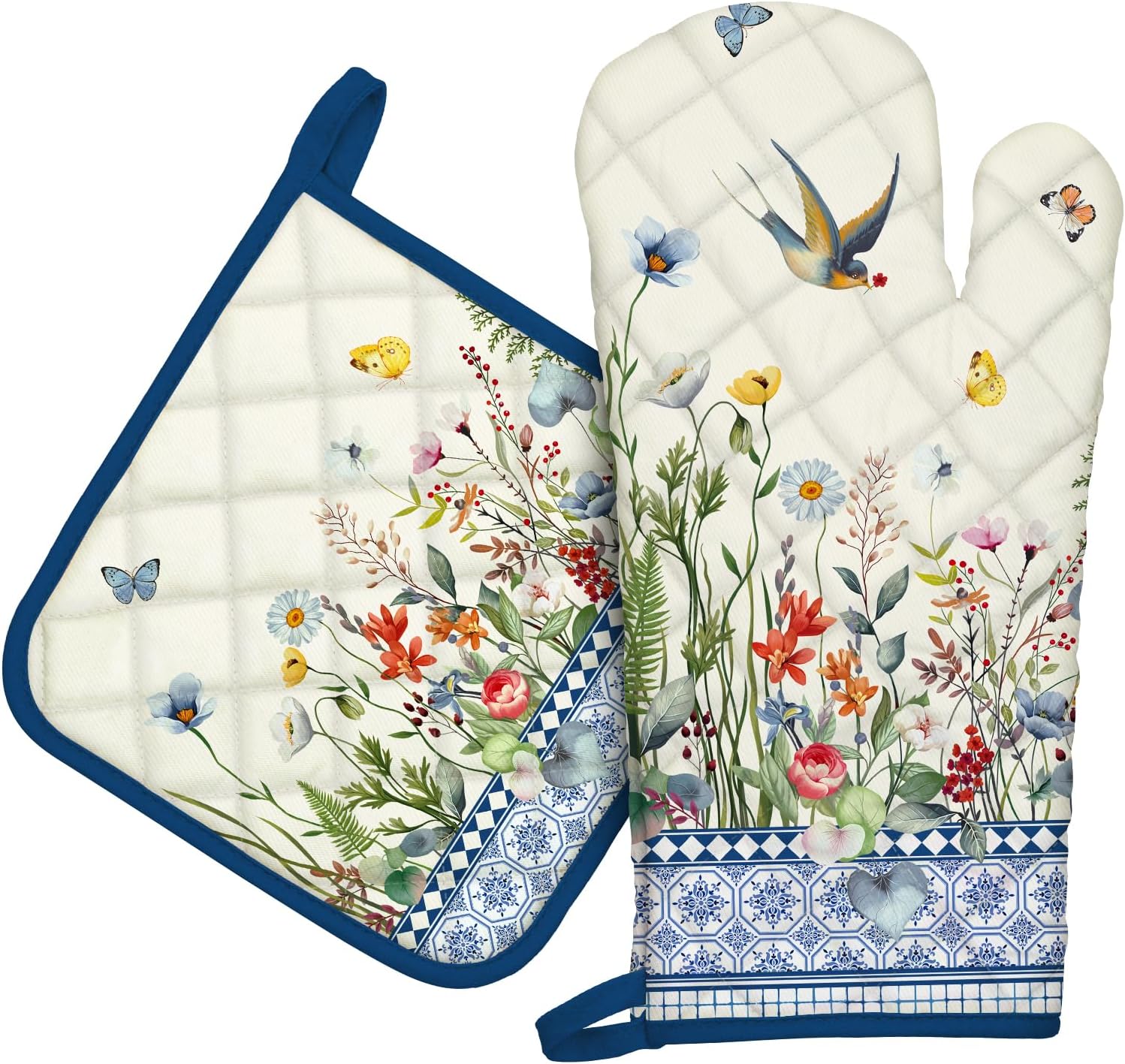 Retro Wildflowers Heat Resistant Cotton Set
