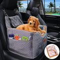 Memory Foam Booster Dog Car Seat with Removable Cover - Elevated