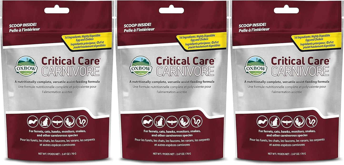 Oxbow Critical Care Carnivore Supplement for Small Pets, 3 Pack