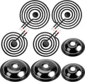 Electric Stove Burner Coil Elements MP15YA MP21YA with Porcelain Drip