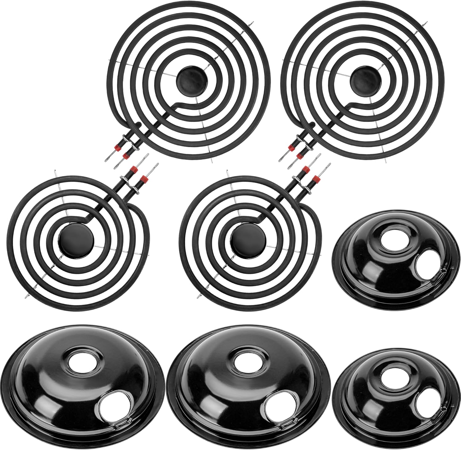 Electric Stove Burner Coil Elements and Drip Pans Replacement