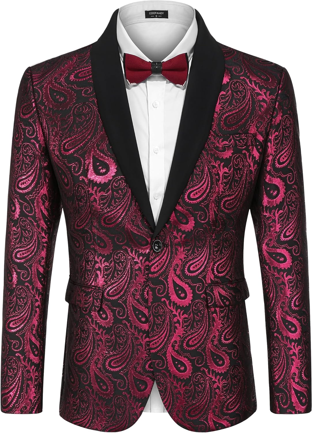 Stylish Floral Tuxedo Jacket for Men - Perfect for Events