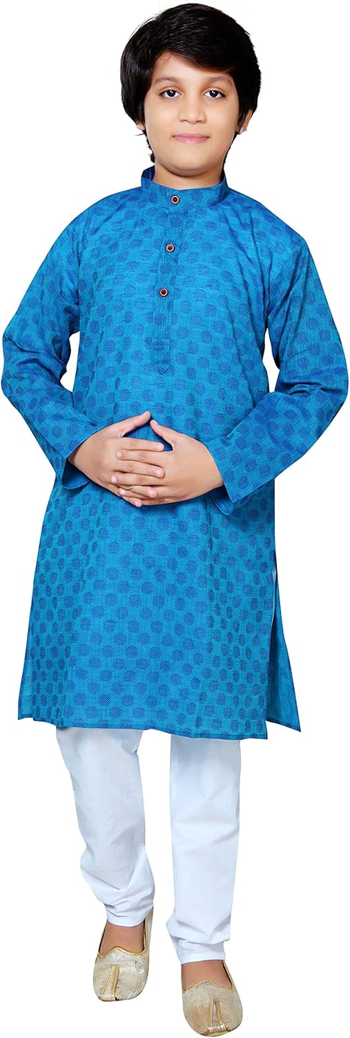 Traditional Ethnic Wear Cotton Kurta Pajama Set for Boys