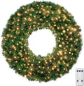 Large Outdoor Christmas Wreath 60 in - Pre-lit 270 Lights