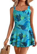 Ekouaer Swim Dress One Piece Bathing Suit for Women in S-XXL