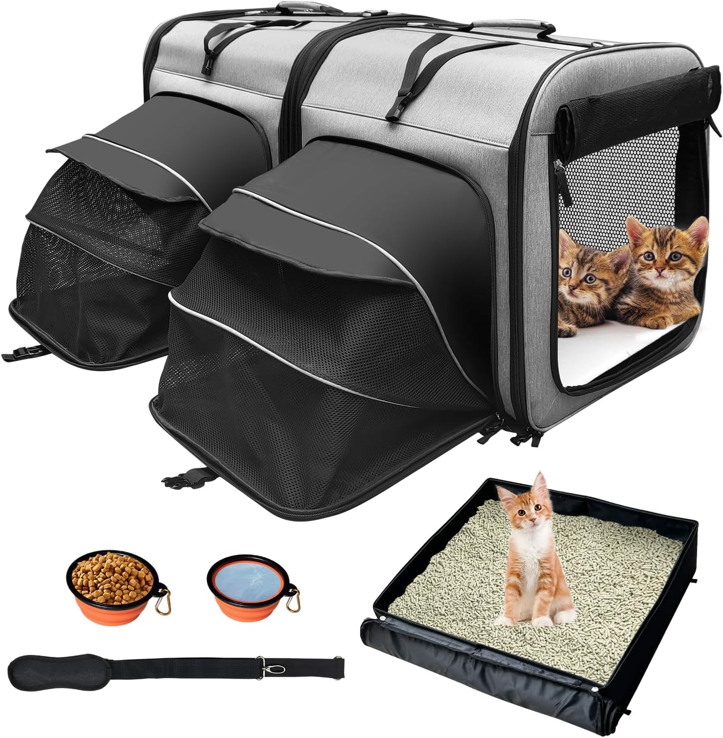 IKARE 2-in-1 Large Pet Carrier - Double the Fun!