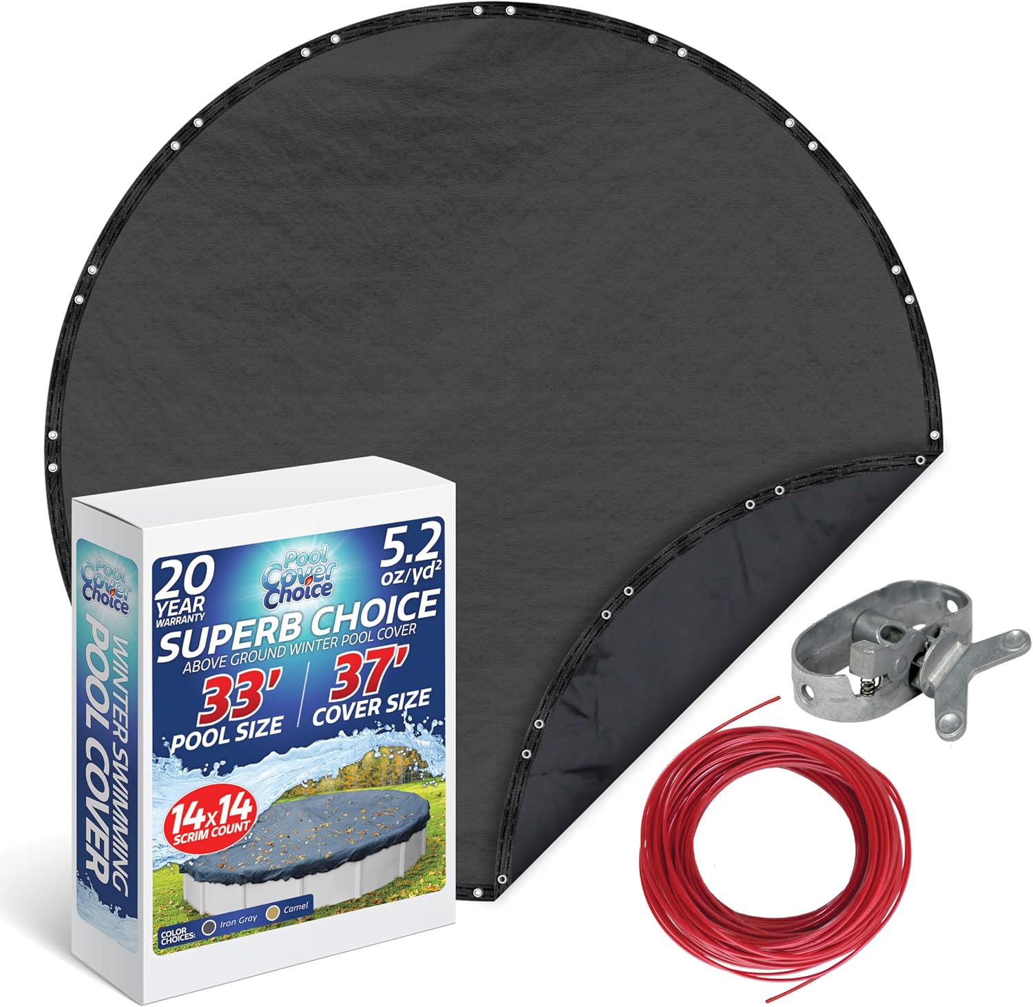 Winter Swimming Pool Cover for 33 ft Round Pools - Superb Choice