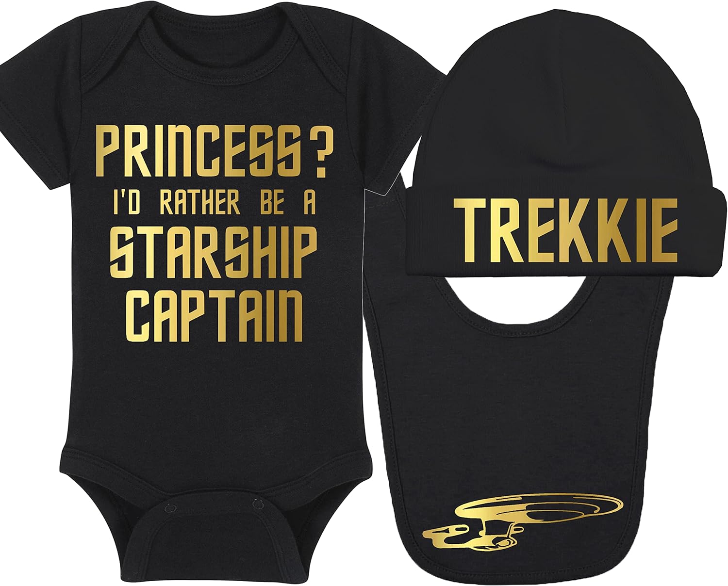 Princess? I'd Rather Be A Starship Captain Baby Gift Set