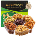 Halloween Mixed Nuts Gift Basket Green Gold Box - 7 Assortments