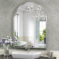 Brightify Arched Mirror 24 x 32 in Silver Arch Mirror - Elegant Wall
