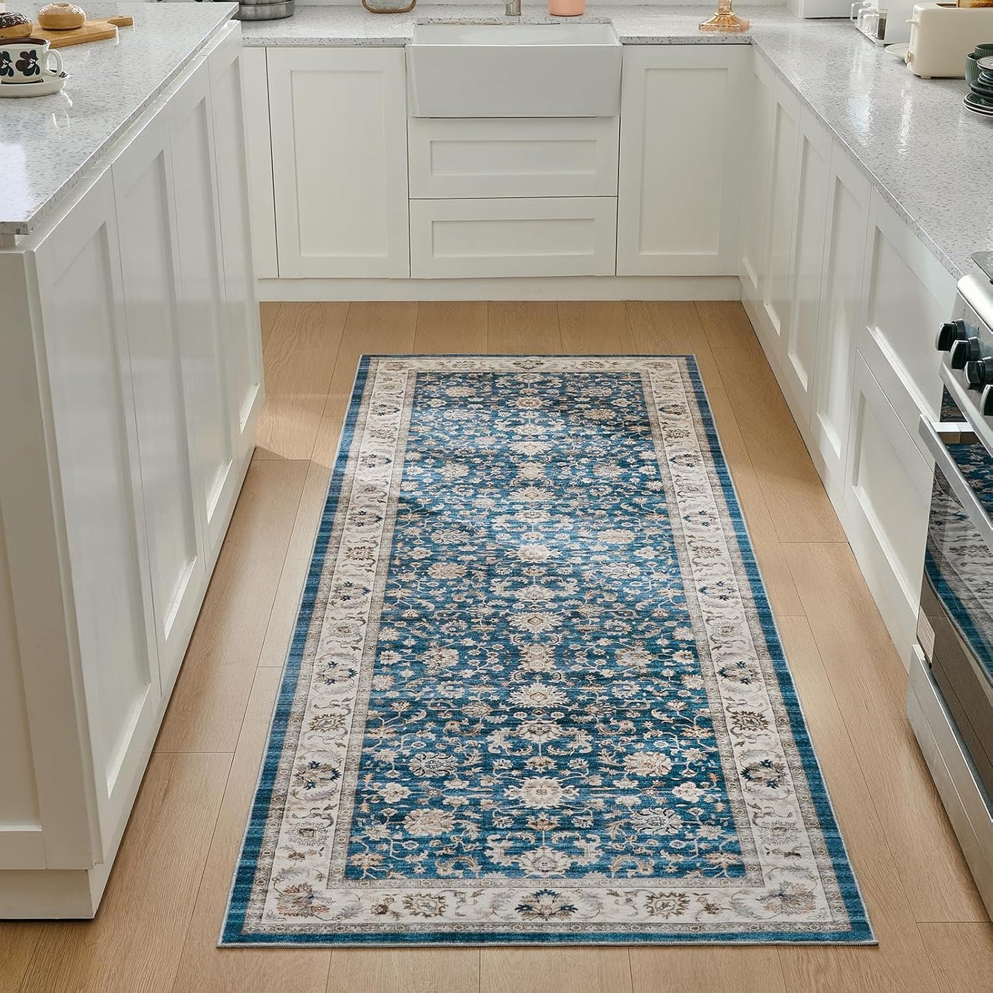 WITSHOCK 2x8 Runner Rugs for Hallway - Vintage Non Slip Carpet