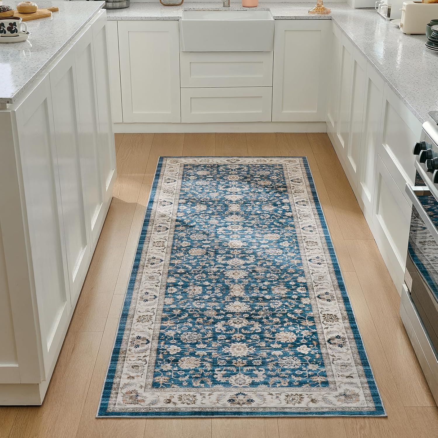 WITSHOCK 2x8 Runner Rugs for Hallway - Vintage Non Slip Carpet
