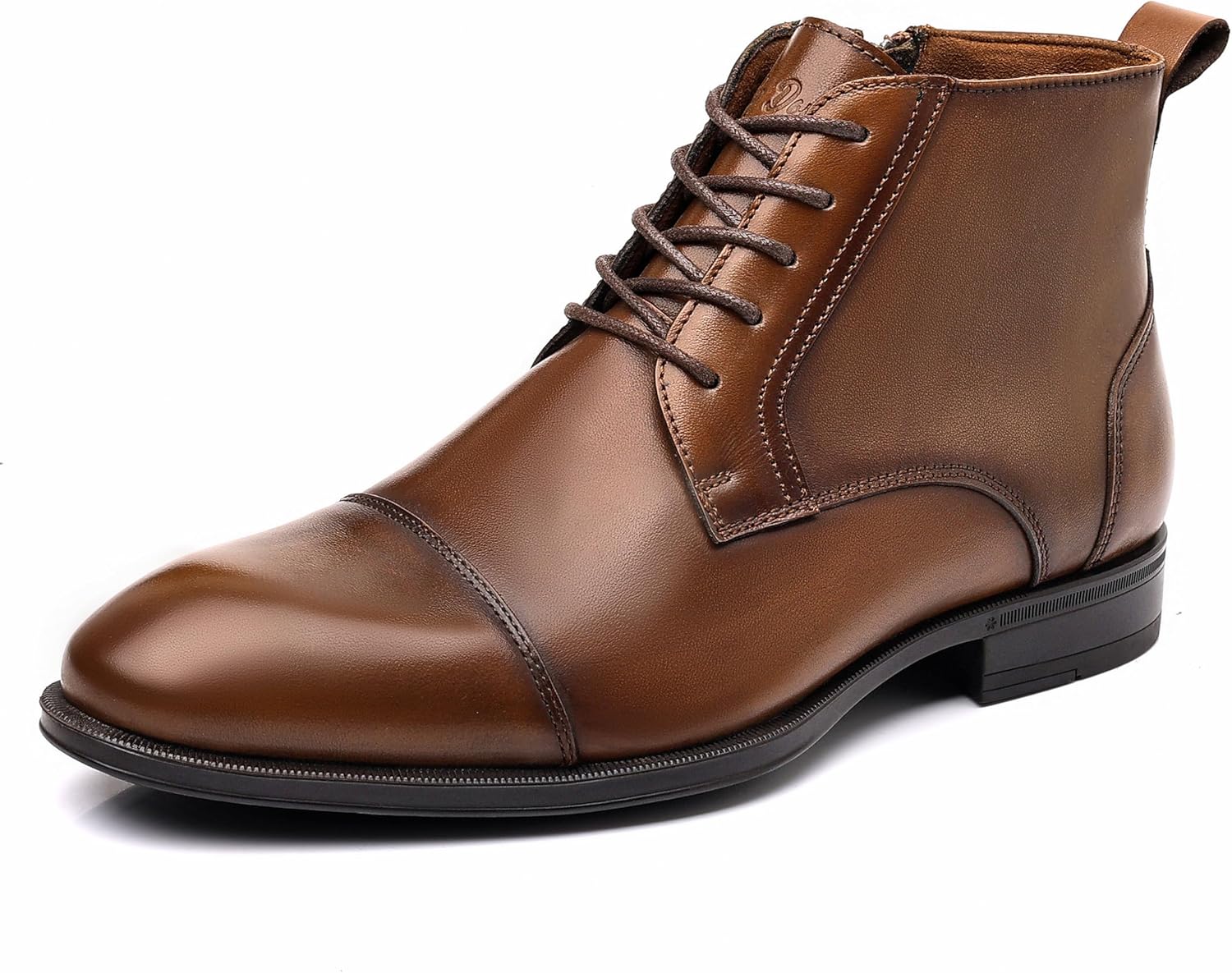Genuine Leather Chelsea Boots for Men with Side Zipper Style