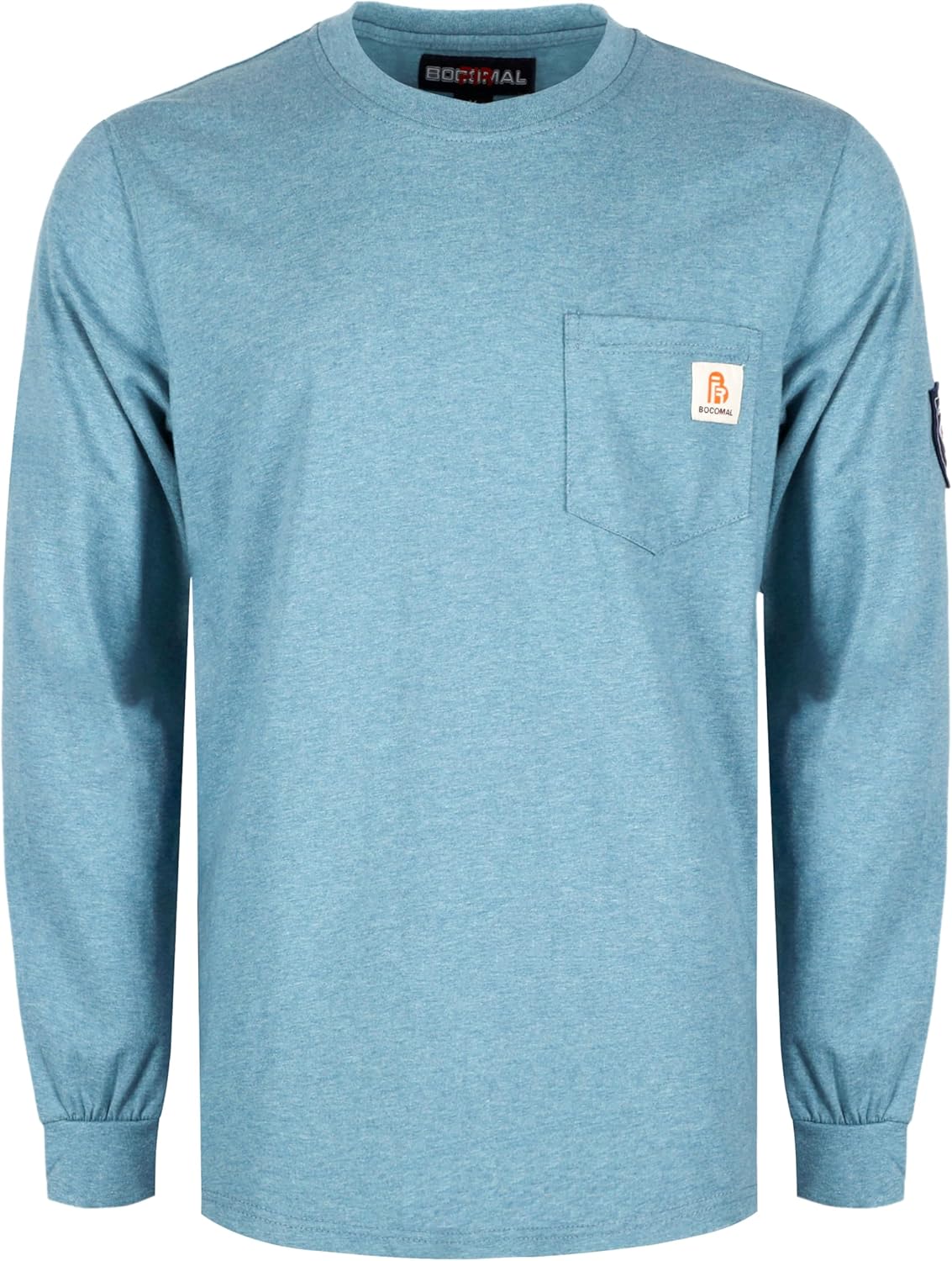 BOCOMAL FR Shirts Lightweight Classic Crew Long Sleeve Safety Wear