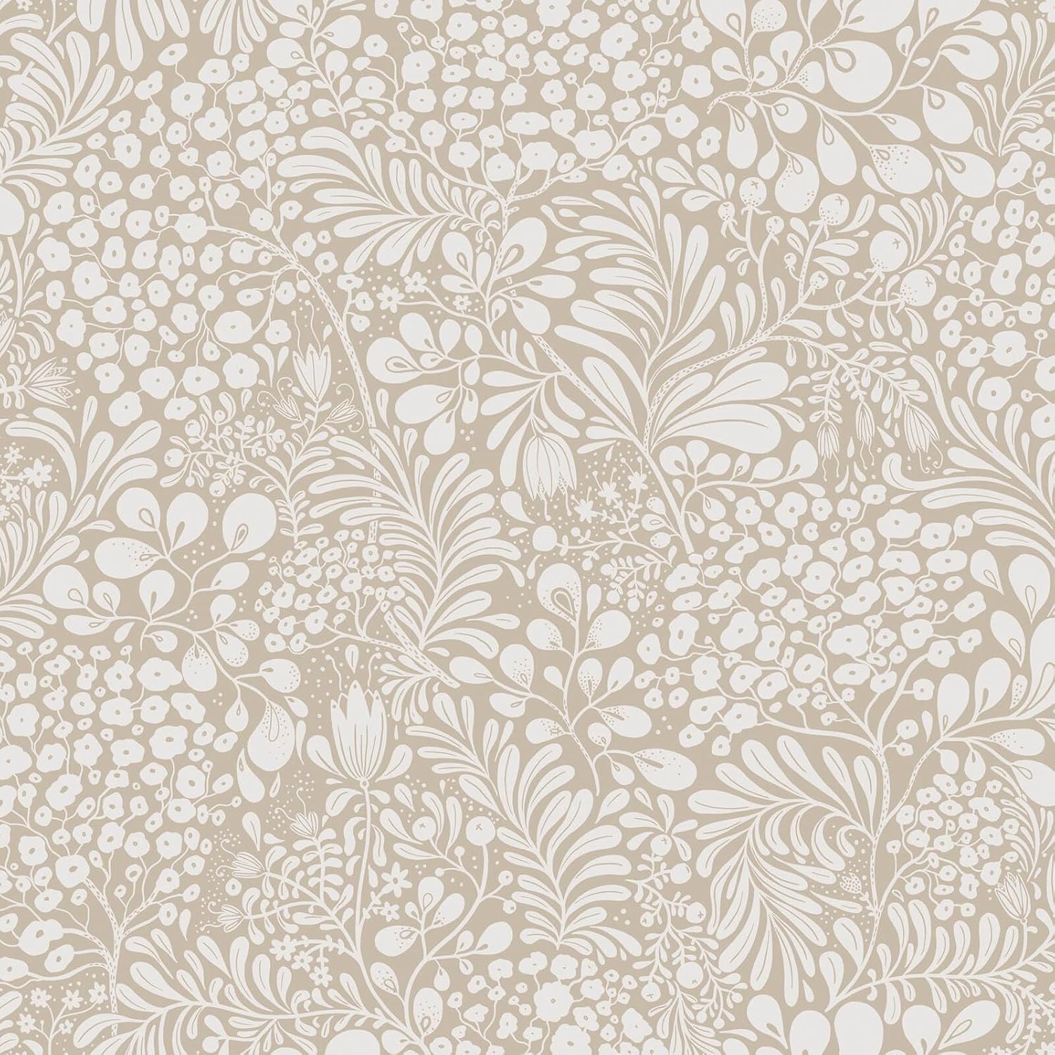 Boho Beige Peel and Stick Wallpaper for Stylish Home Decor
