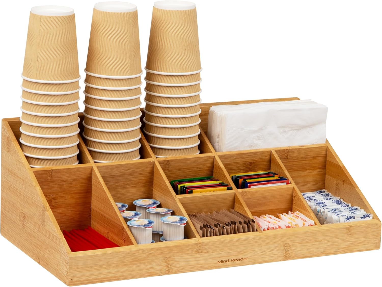 Mind Reader Cup and Condiment Station for Efficient Organization