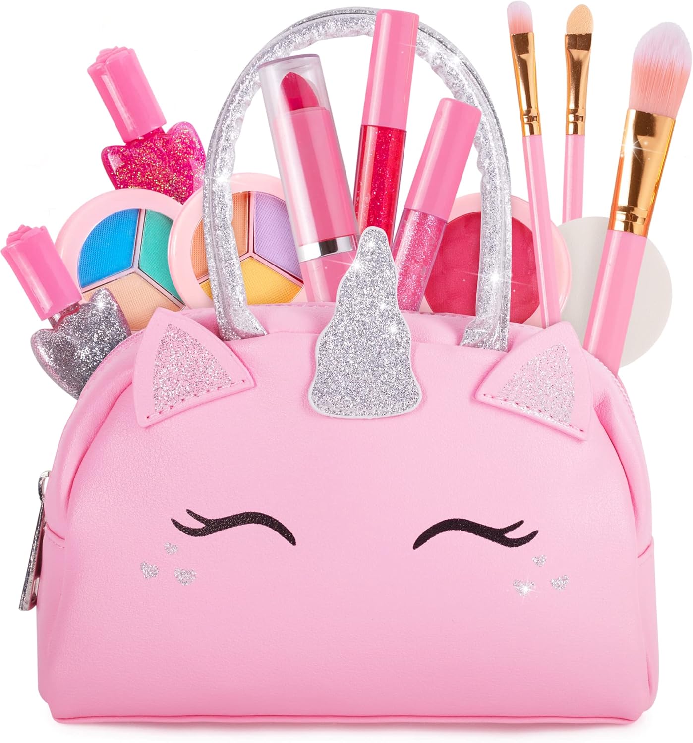 Unicorn Makeup Kit - Non-Toxic Washable Toy - Pretend Play Set