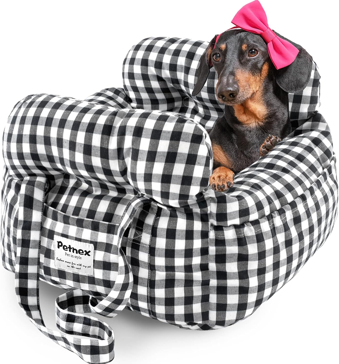 Dog Car Seat for Small Dogs - Portable and Fashionable Design