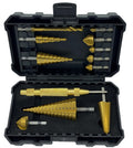 NordWolf 12-Piece HSS Titanium Step, Countersink & Punch Set - Durable