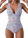 One Piece Swimsuit for Women Tummy Control Plunge V