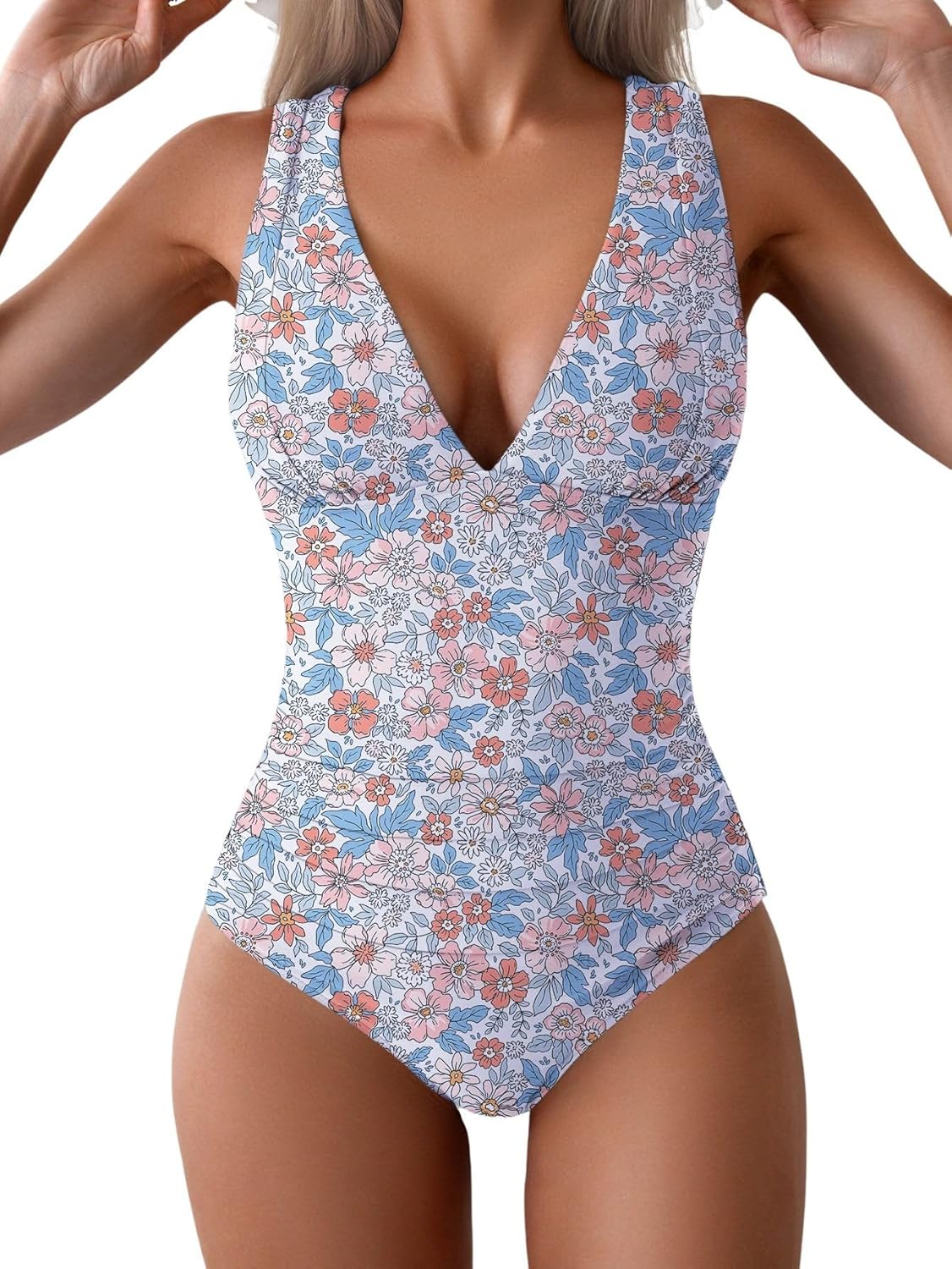 Eomenie One Piece Swimsuit for Women with Tummy Control Design