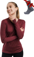 Merino Wool Base Layer Women - Lightweight, Midweight, Heavyweight