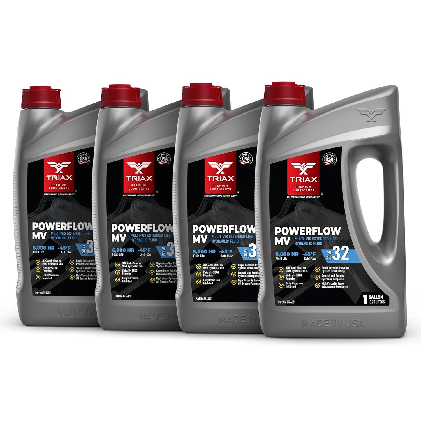 TRIAX Powerflow MV 32 Hydraulic Oil for Extended Life Performance