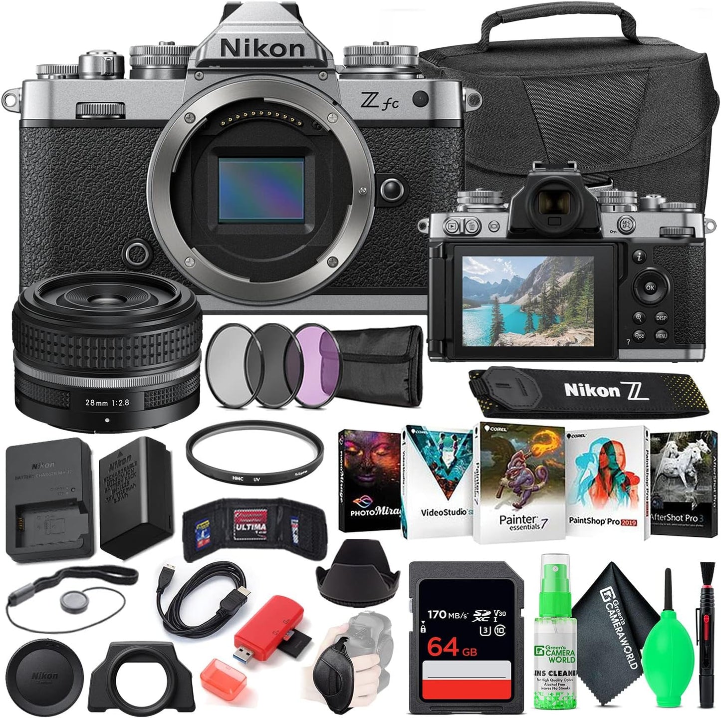 Nikon Z fc Mirrorless Digital Camera Bundle with 28mm Lens