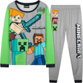 Boys Get Trend Pajama Set - Long Sleeve Gamer PJs for Teens